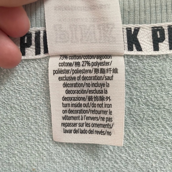 Victoria’s Secret PINK Lace Up Varsity Crew Pullover - Picture 6 of 7